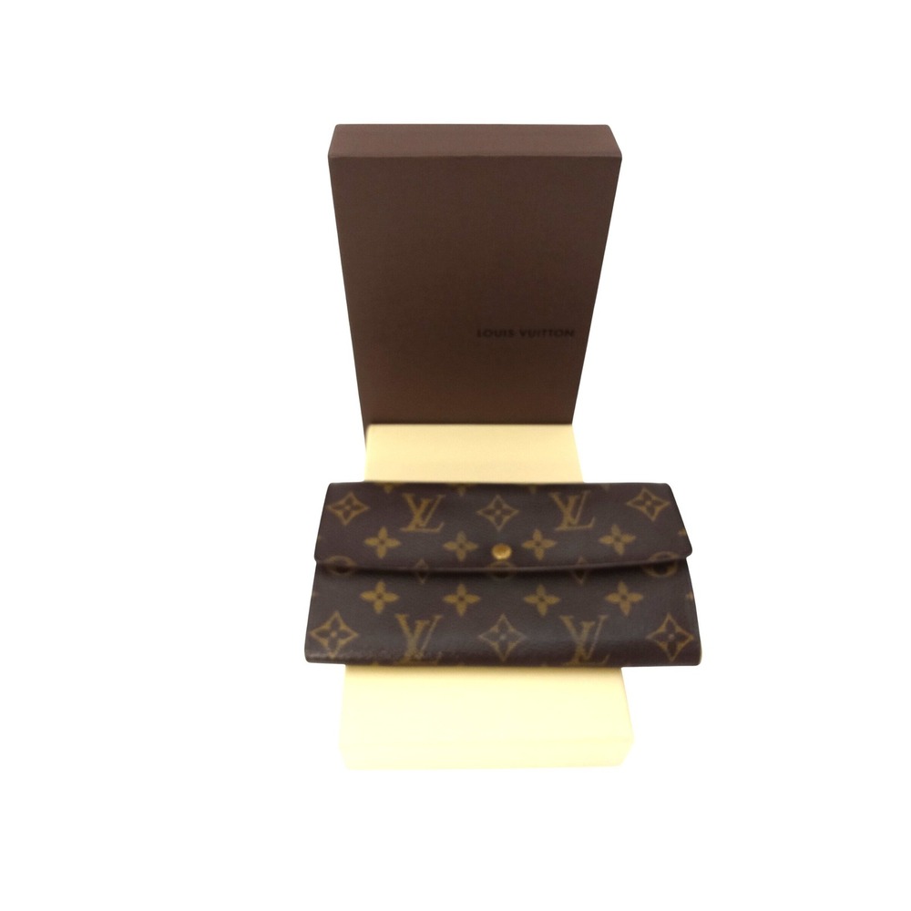 Authentic Louis Vuitton Monogram Sarah Long Wallet Brown /Tan includes Box COA - Picture 2 of 10